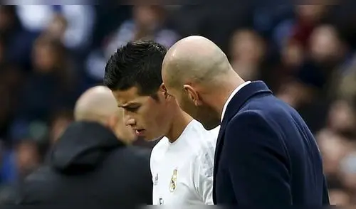 La relación de Zidane con el colombiano James Rodriguez no es de las mejores elpopular.pe