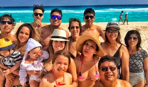 la familia de Jazmín Pinedo y de Gino Assereto se conocieron por primera vez en Cancún elpopular.pe