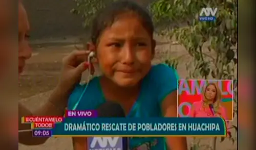 La rubia trato de calmar a niña rescatada elpopular.pe