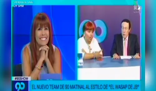 Magaly disfrutó de su parodia elpopular.pe