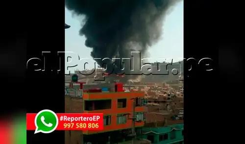 Incendio en ex zona industrial de Ventanilla elpopular.pe