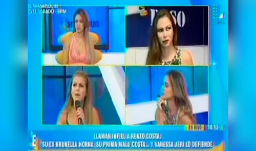 Vanessa Jerí y Brunella Horna se olvidaron que estaban en vivo elpopular.pe