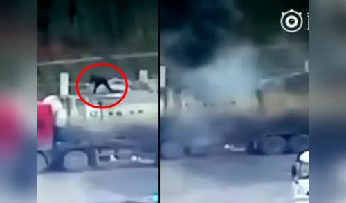 El hombre desapareció en medio del humo elpopular.pe