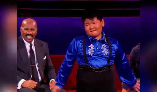 El menor provocó que Steve Harvey se mueva a ritmo de la música elpopular.pe