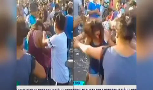 Las mujeres fueron captadas por todas las cámaras elpopular.pe