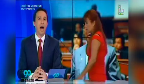 Magaly Medina causó asombro al cruzarse en la toma elpopular.pe
