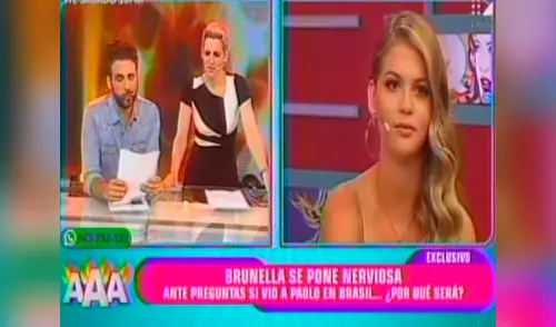 Brunella quedo al descubierto por su mentira sobre Paolo Guerrero elpopular.pe