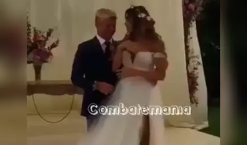 Felices y con ilusión se vio a los flamantes esposos elpopular.pe