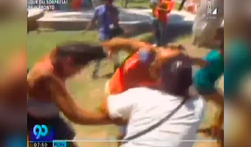 Las personas no lograron controlarse y lucharon por los donativos elpopular.pe