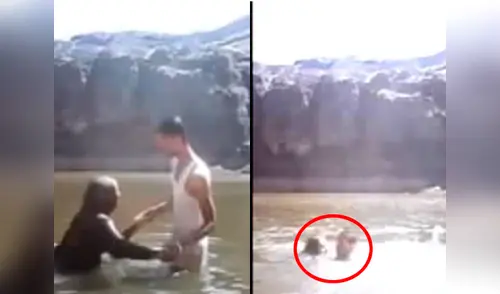 La pareja terminó desapareciendo ante las cámaras elpopular.pe