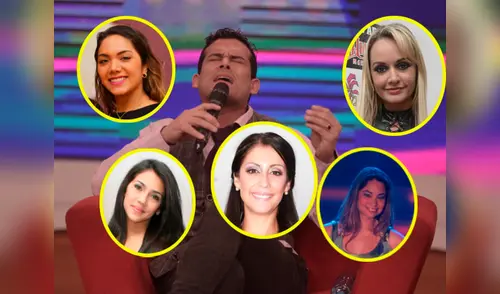 Christian Domínguez y algunas de sus parejas elpopular.pe