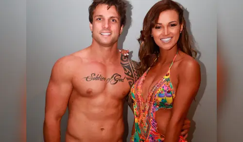 Ahora la parejita se luce como imagen de una línea de desodorantes elpopular.pe