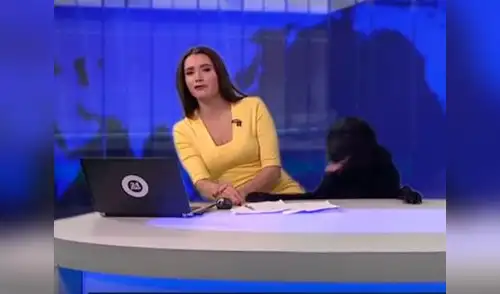 Este inesperado visitante sorprendió a la conductora en pleno programa elpopular.pe