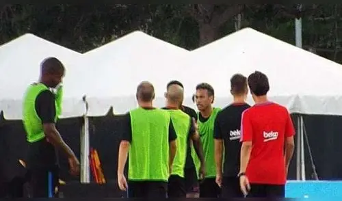 Neymar se pelea durante entrenamiento con compañero Semedo elpopular.pe