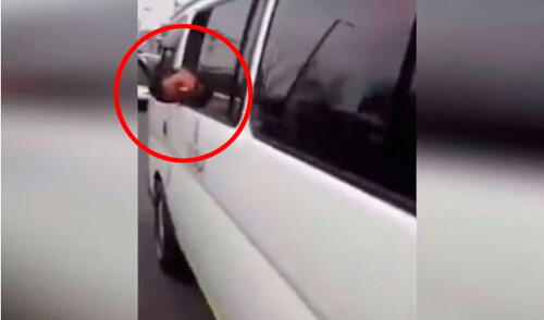 El video de este joven durmiendo con la cabeza fuera se ha vuelto viral en YouTube elpopular.pe