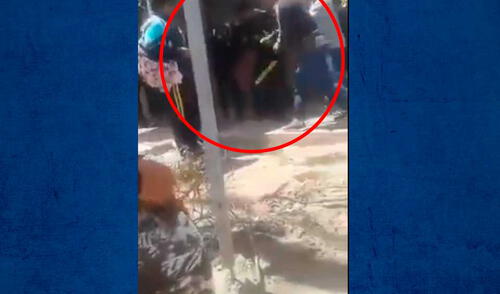Preciso instante donde sujetos agreden a escolar elpopular.pe