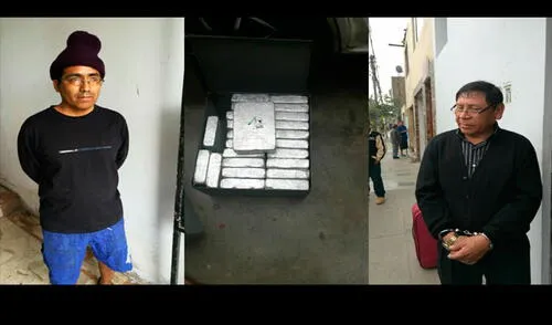 La droga y los detenidos fueron llevados a Dirandro elpopular.pe