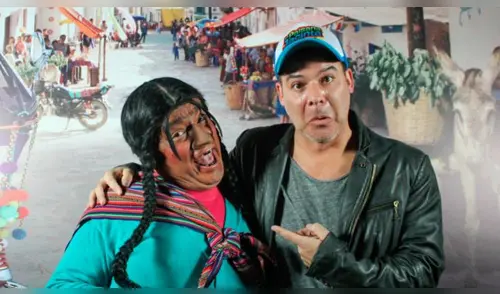 La Paisana con el director de la película Adolfo Aguilar elpopular.pe