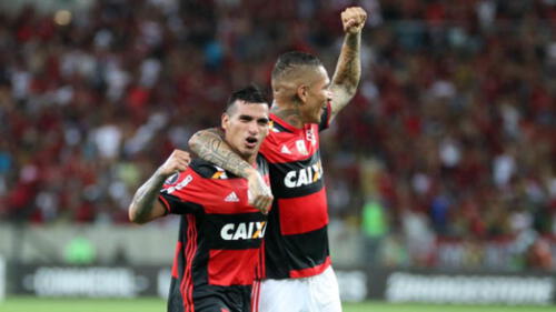 Miguel Trauco y Paolo Guerrero juntos en Flamengo elpopular.pe