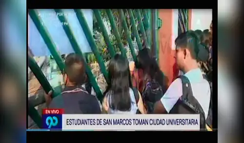 Estudiantes toman la Universidad de San Marcos como protesta elpopular.pe