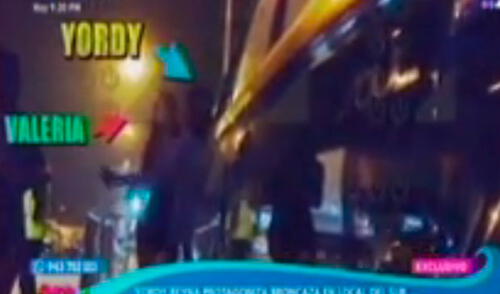 Yordy Reyna y Valeria Roggero protagonizan fuerte pelea en las afueras de una discoteca elpopular.pe