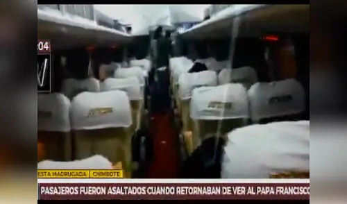 Pasajeros fueron asaltados tras ver al papa Francisco cuando regresaban a Lima de la Libertad elpopular.pe