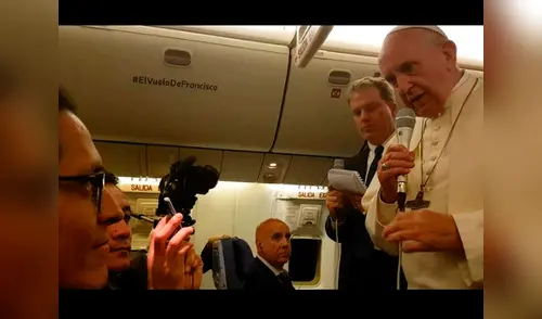 Papa Francisco responde sobre el caso Sodalicio, durante su regresó a Roma elpopular.pe