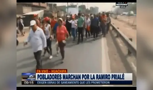 Desde Huachipa pobladores marcharon hasta el Centro de Lima para exigir obras elpopular.pe