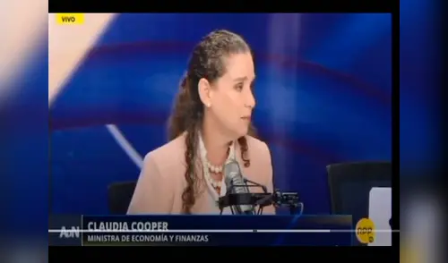 Claudia Cooper, titular de Economía, se refirió al monopolio farmacéutico elpopular.pe