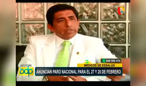 Médicos de EsSalud anuncian paro el 27 y 28 de febrero elpopular.pe