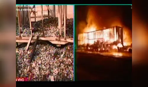 Camión quedó reducido a cenizas tras accidente en la Panamericana Norte elpopular.pe