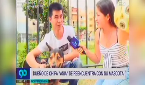 Dueño de chifa atacado se reencuentra con su mascota Negro en el Día de San Valentín elpopular.pe