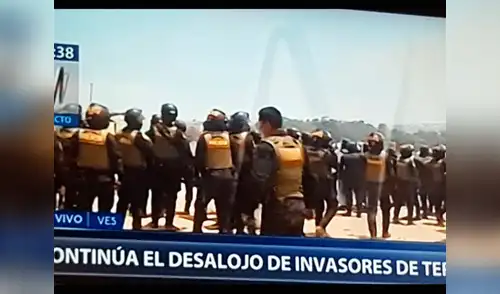 Hasta el momento se han reportado nueve heridos en Villa el Salvador en desalojo elpopular.pe