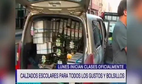 Comerciantes rayan con venta de zapatos escolares en la campaña escolar elpopular.pe