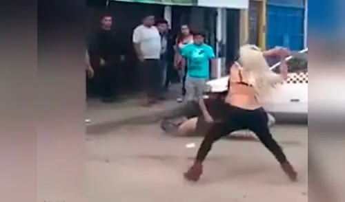 Travestis desatan violento enfrentamiento en una calle del Callao elpopular.pe