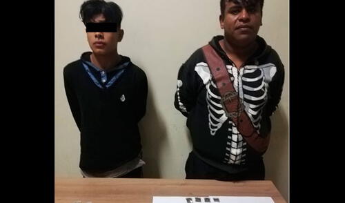 Sujetos cayeron luego de haber arranchado un celular elpopular.pe