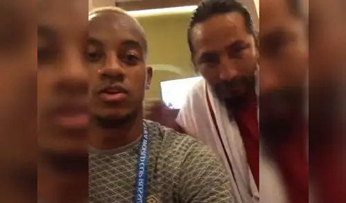 André Carrillo grabó gracioso momento con el hincha israelita elpopular.pe