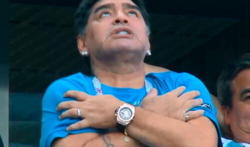 La sorprendente reacción de Maradona tras gol de Messi elpopular.pe