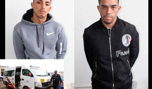 Ellos pertenecerían a la banda de roba combis nuevas elpopular.pe