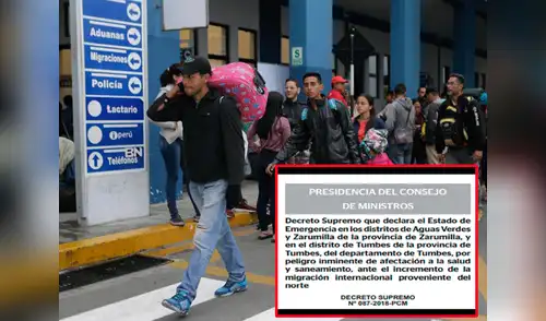 Los distritos de Aguas Verdes y Zarumilla de la provincia de Zarumilla, y en el distrito de Tumbes elpopular.pe