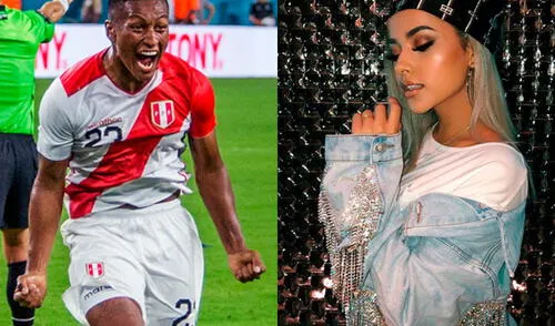 Becky G graba el gol de Pedro Aquino elpopular.pe