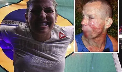Se llevó tremenda paliza de la peleadora de UFC brasileña elpopular.pe