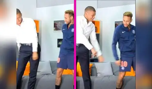 Neymar y Mbappé pasaron un momento agradable con estos pasos de baile elpopular.pe