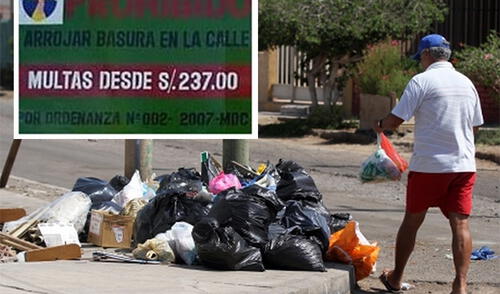 Multas desde 237 soles se aplicarán por botar basura en Piura elpopular.pe