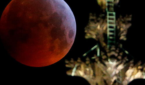 Las mejores postales que dejó la Superluna de sangre elpopular.pe