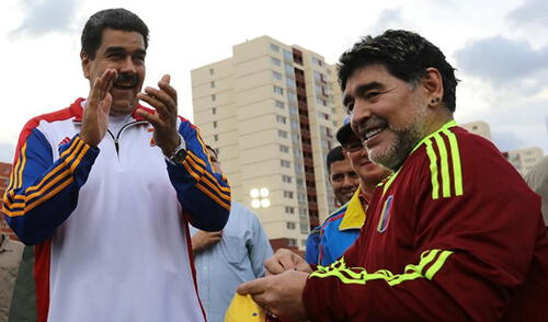 Diego Maradona: "Hoy, más que nunca, con Nicolás Maduro" elpopular.pe