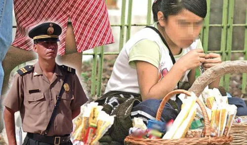 Agentes de la PNP tuvieron noble gesto con niña ambulante elpopular.pe