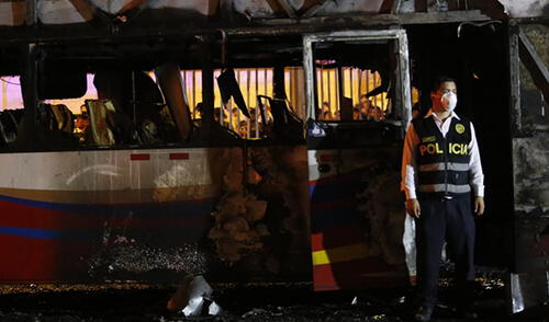 Incendio en Fiori dejó 17 personas calcinadas en bus interprovincial elpopular.pe
