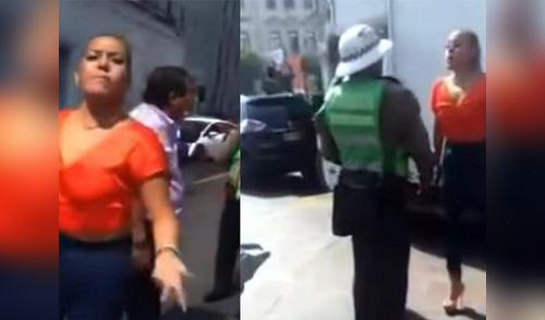 Mujer agredió a efectivo PNP tras choque en el Cercado de Lima elpopular.pe