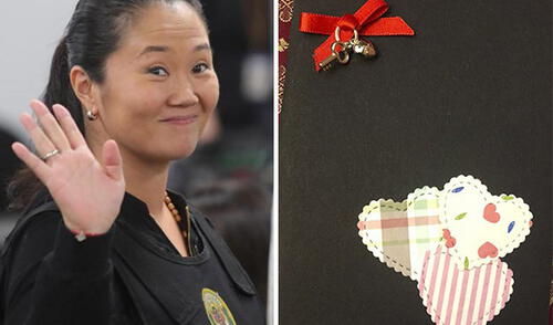 Keiko Fujimori hizo obsequios con sus propias manos para congresistas elpopular.pe